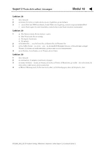 Modul 10 &ndash; L&ouml;sungen