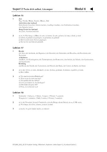 Modul 6 &ndash; L&ouml;sungen