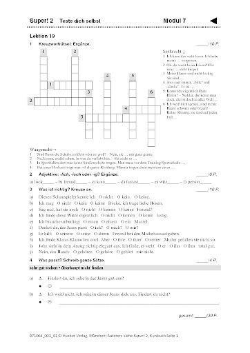 Modul 7 &ndash; Selbsttest