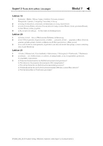 Modul 7 &ndash; L&ouml;sungen