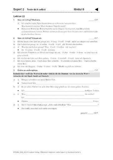 Modul 8 &ndash; Selbsttest