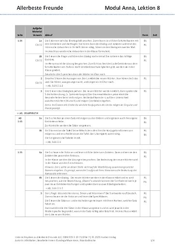 Unterrichtsplan