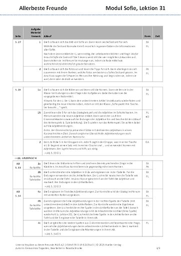 Unterrichtsplan