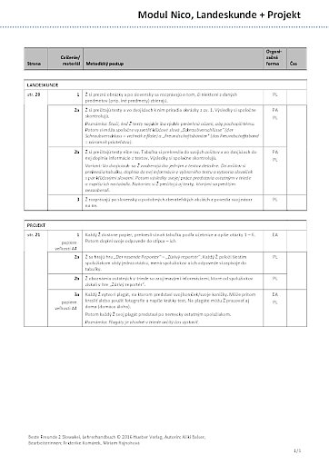 Unterrichtsplan