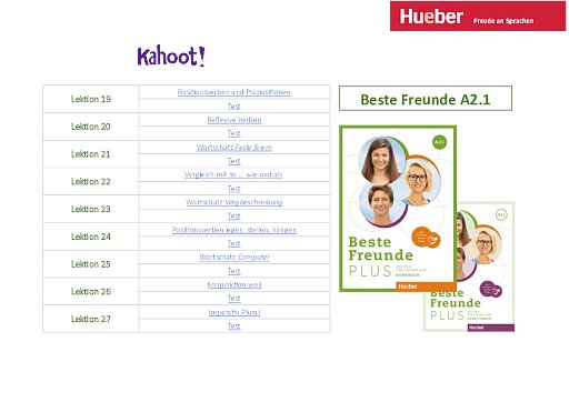 Beste Freunde PLUS A2.1 &ndash; Kahooty