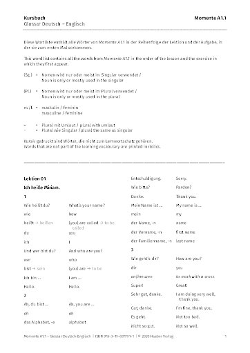 Glossar Deutsch-Englisch