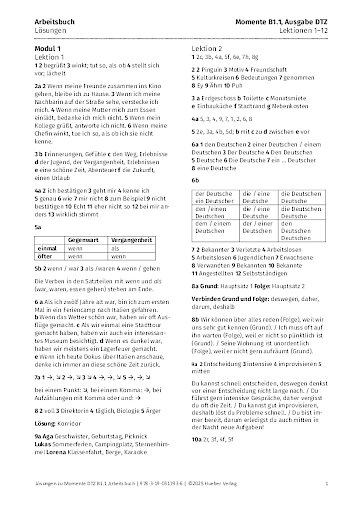 L&ouml;sungen (Ausgabe DTZ)