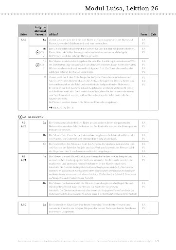 Unterrichtsplan