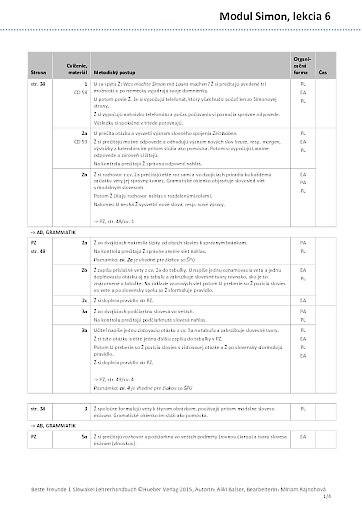 Unterrichtsplan