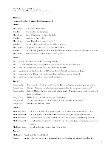 Transkripte der H&ouml;rtexte