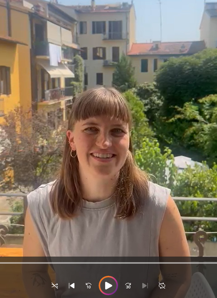 Video-Screenshot mit Henriette Reiche