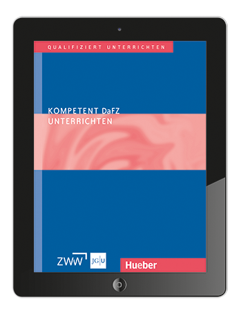 Cover auf Tablet von Kompetent DaFZ unterrichten